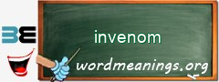 WordMeaning blackboard for invenom